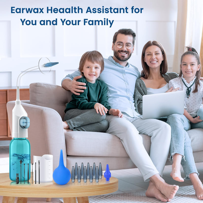 [Australia] - Ear Syringe - Ear Wax Removal - Sucks Snot and Earwax Removal Kit - FSA HSA Eligible-Safe and effective removal of ear wax and snot light green 