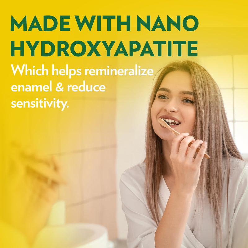 Toothpaste Tablets – Candy Cane | Nano Hydroxyapatite Toothpaste Tablets Chewable | Fluoride Free l 90 Tabs 90 Count (Pack of 1)