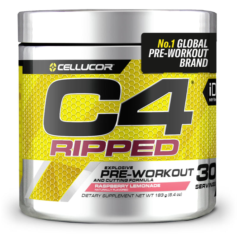 [Australia] - C4 Ripped - Pre-Workout Booster - Raspberry Lemonade | Drink powder for energy drink | 150 mg caffeine + beta-alanine + green coffee bean extract | 30 servings 
