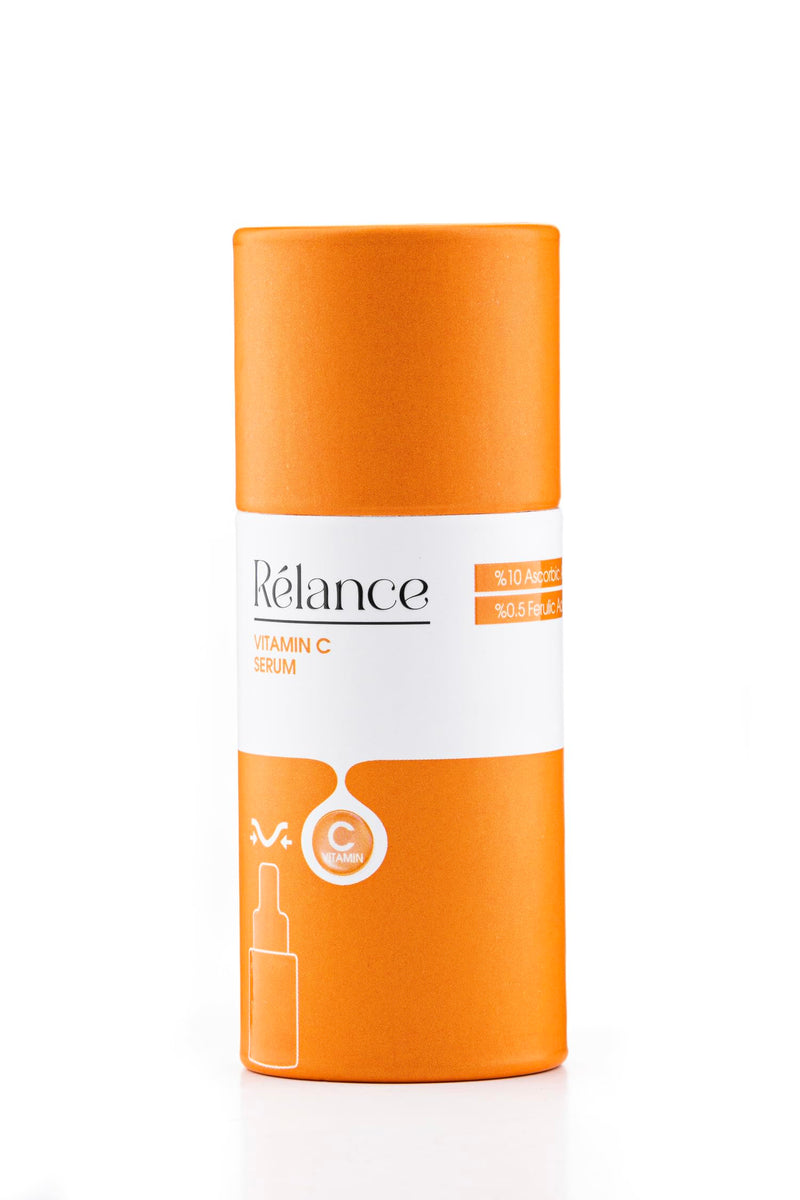 Relance Vitamin C Serum with 10% Ascorbic Acid, 0.5% Ferulic Acid, Anti-Aging Facial Treatment, 30ml, 1.01 fl oz