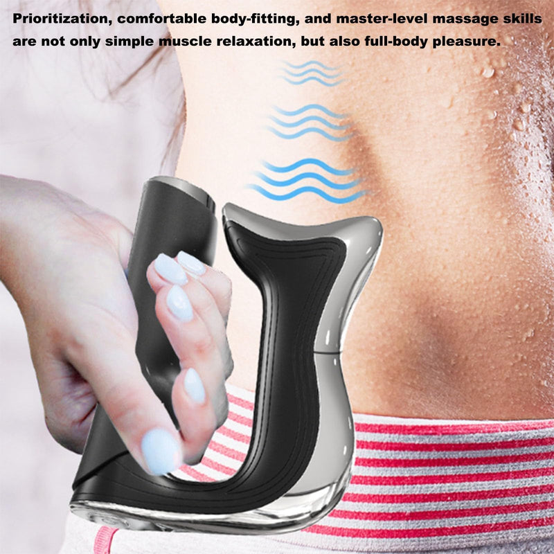 New Electric Fascia Knife Multifunctional Scraper Massage Tool,Muscle Scraper Tool, Fascia Massager,for Whole Body (White) White