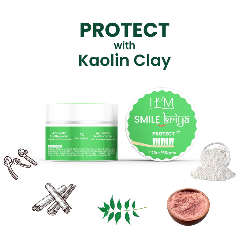 [Australia] - HM - Smile Kriya Ayurvedic Toothpowder Duo (Pack of 2) | Whitens Teeth Naturally, Remineralizes Enamel, Strengthens Gums & Freshens Breath | Activated Charcoal & NanoHydroxyapatite | 1.76 oz X 2 
