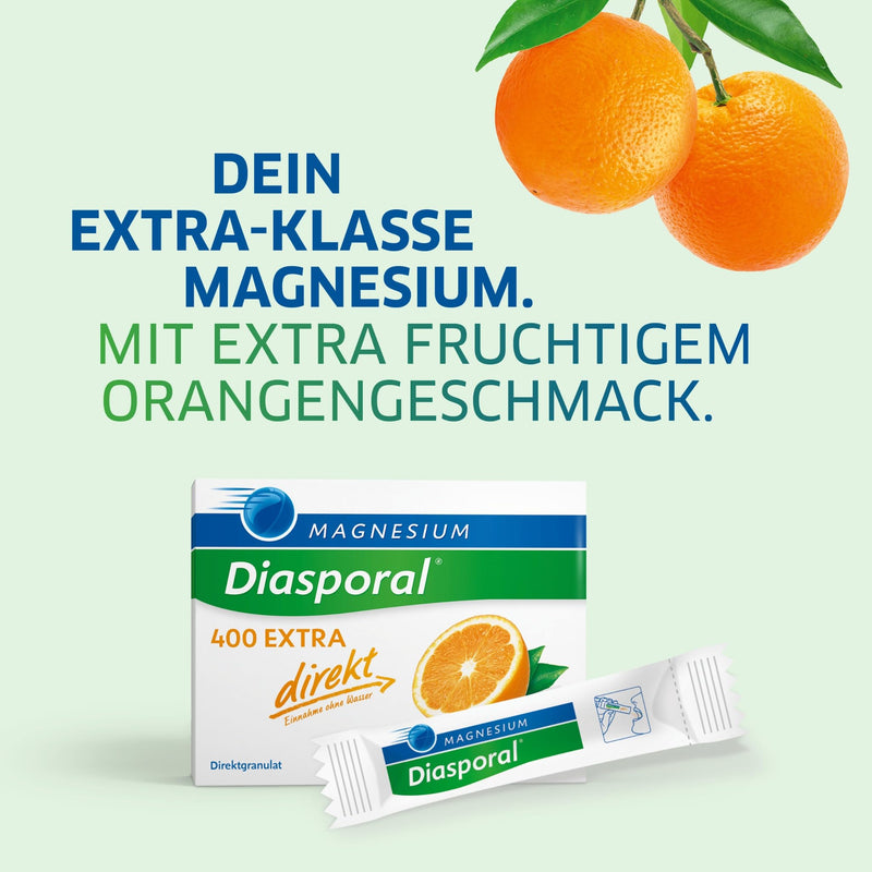 [Australia] - Magnesium Diasporal 400 EXTRA direct | Magnesium sticks with fruity magnesium powder | The direct granules of the EXTRA CLASS with 400mg magnesium per stick, 100 magnesium direct sticks 100 pieces (pack of 1) 