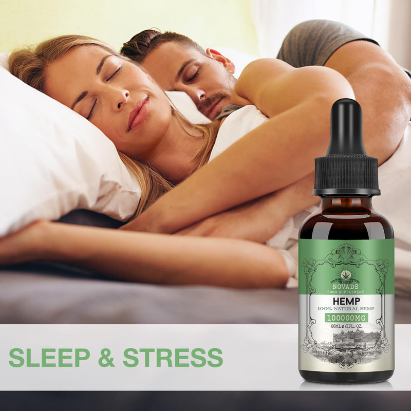 Premium Oil - 100000mg High Potency Natural Oil, Rich in Omega 3-6-9 and Vitamin C & E, Vegan, Enhanced Purity, 60ml (Pack of 2) 60 ml (Pack of 2)