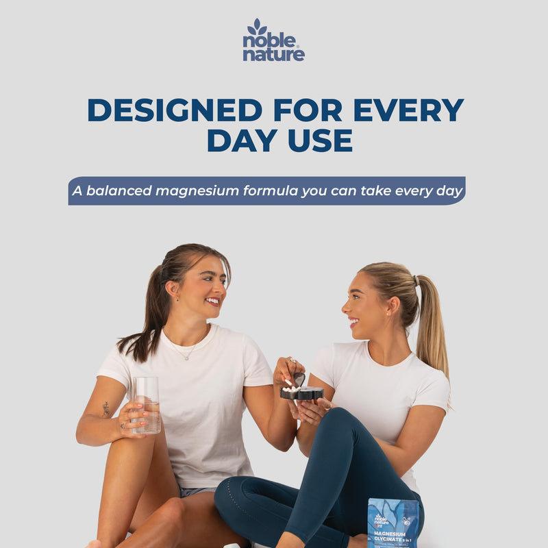 Magnesium Glycinate 5-in-1 Complex Formulated by PhD Expert High Strength 1900mg Supplements as Bisglycinate, Malate, Citrate, Oxide & Vitamin B6-90 GMO Free Capsules, 384mg Elemental, UK Made (90) 90