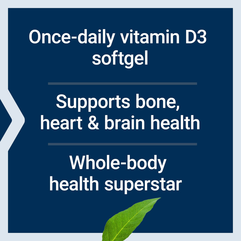 Life Extension Vitamin D3 125 mcg (5000 IU), Bone Health, Brain Performance, Immune System Support, Gluten-Free, Non-GMO, Once Daily, Two-Month Supply, 60 Softgels | Bone Health, Cognitive Health & Immune System Support, Gluten-Free & Non-GMO, Once Dai...