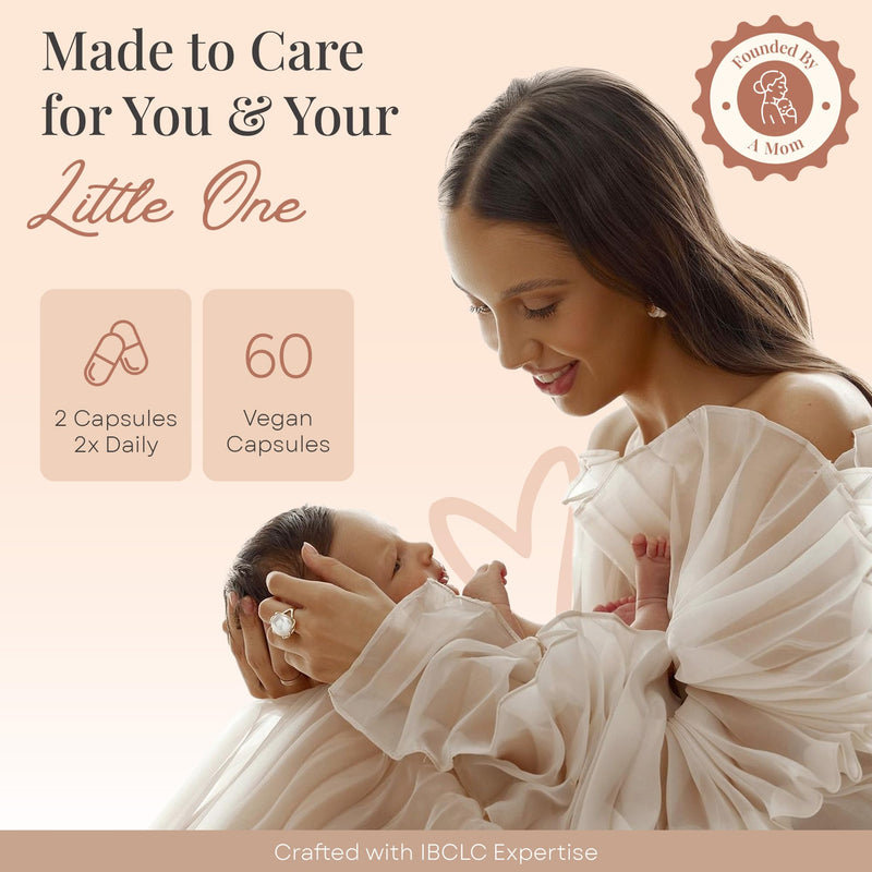 [Australia] - Elevate Lactation Supplement | Natural Lactation Support for Breastfeeding Mothers | Breast Milk Supply Increase Support | Fenugreek, Moringa, Alfalfa & More | Vegan, Non-GMO, 60 Capsules ELEVATE 60 Count (Pack of 1) 