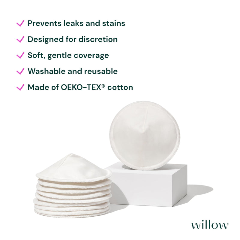 [Australia] - Willow™ Reusable Nursing Pads, 10-Count 