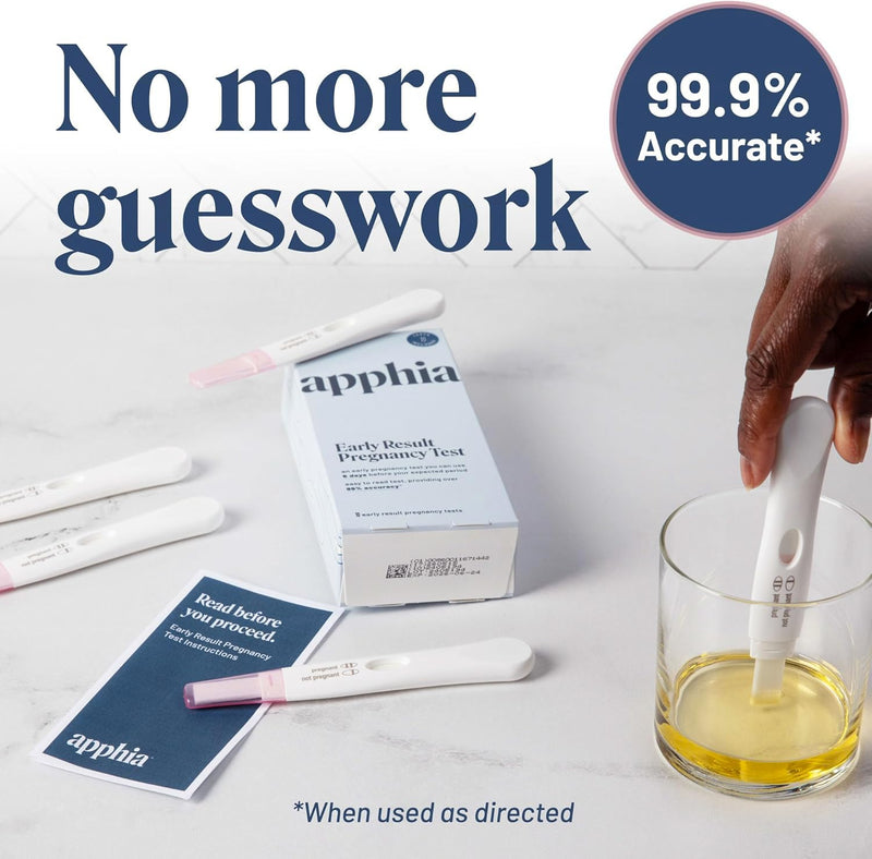 [Australia] - Apphia Early Detection Pregnancy Test (10 Pack) | Midstream Pregnancy Test | hCG Test Strips | Get Results 6 Days Sooner – Made in The USA 