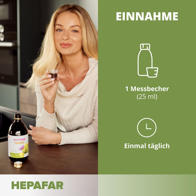 [Australia] - Liver cure - 500 ml for 20 days - milk thistle, green tea, manganese, dandelion & artichoke - liver tea - 80% silymarin - Hepafar Drink Sensilab Detox drink 