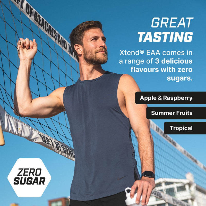 Scivation XTEND EAA Amino Acids Powder | Summer Fruits | 40 Servings for Hydration and Fitness Performance | 9 Essential Amino Acids + Added Electrolytes Recovery Powder to Hydrate, Repair, Recover