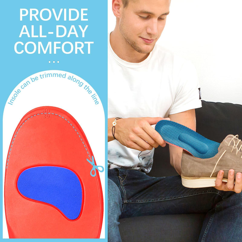 [Australia] - 2 pairs of orthopedic insoles, Comfysole heel spur insoles for bunions, plantar fasciitis, men and women, to support the arch of the foot, foot pain 41-42 