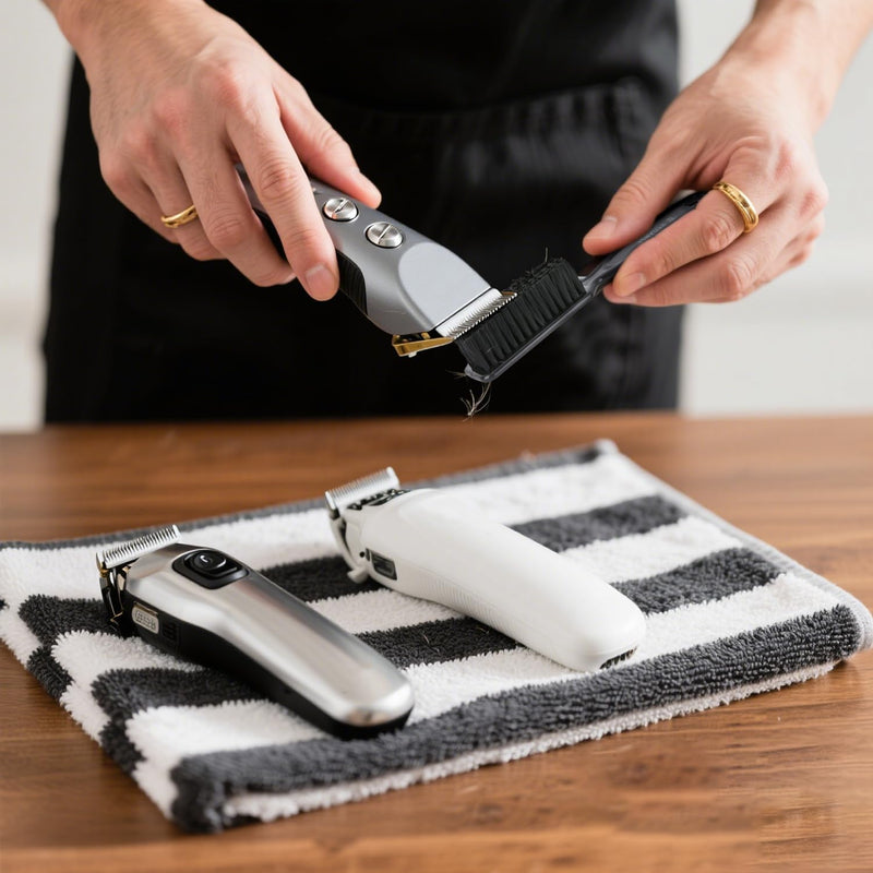 9 Pcs Barber Clipper Cleaning Brush, Barber Clipper & Accessories Cleaning Supplies, For Trimmer, Blade, Manicure Nylon Brush, Hair Styling Tool