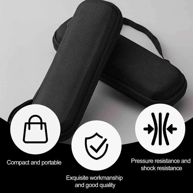 [Australia] - GUTERTOP 18 x 6.5 cm safety razor case, razor travel case, hard travel carry case for electric razors, razor carry case, carry bag for men, black 