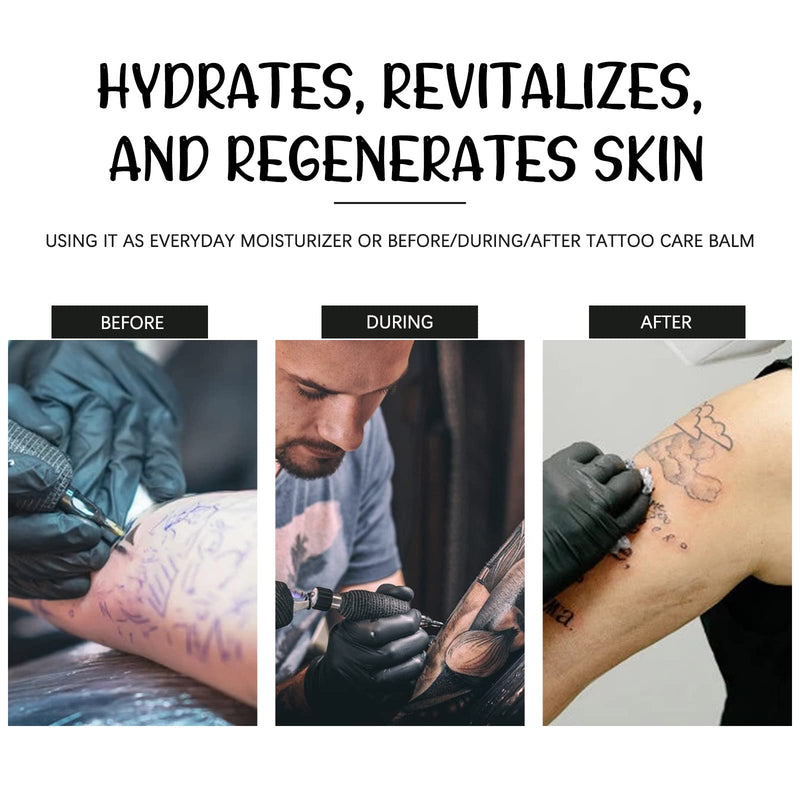 [Australia] - Tattoo Aftercare Butter Balm, 2.6 oz, Old & New Tattoo Moisturizer Healing Brightener for Color Enhance, Natural Organic Tattoo Cream 2.6 Ounce (Pack of 1) 