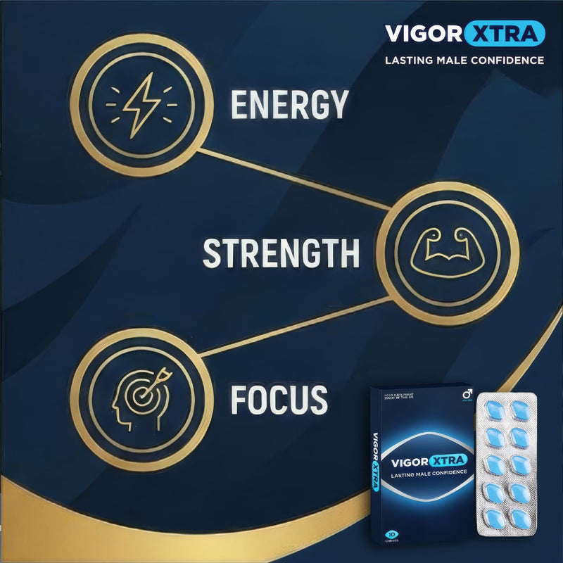 VIGORXTRA Fast-Acting Tablets for Men – Extra Strong Male Supplement – Discreet, When-Needed Tablets, Manufactured in the UK