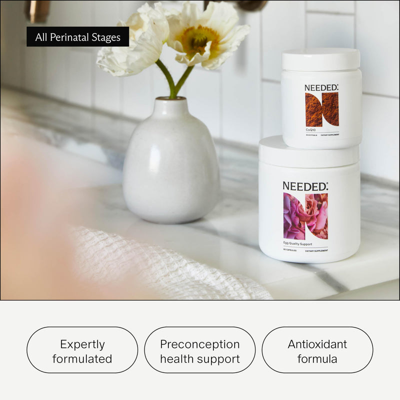 [Australia] - Needed. Egg Quality Support - Optimally Formulated Antioxidants Supplement for Egg Quality - Fertility Support - Fertility Supplement for Women - 60 Capsules - 30 Day Supply 