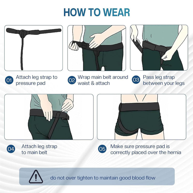 [Australia] - TAIKULE Hernia Belt Truss for Double Inguinal Hernia Support Brace X-Large Adjustable Waist Strap for Pre or Post-Surgical Scrotal, Femoral Comfortable Material double hernia 