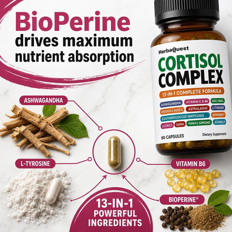 Cortisol Reducer Weight Loss - Stress Supplements for Women | Rhodiola Rosea to Reduce Cortisol, Pills to Lose Weight fast for Women - Made in USA, Non-GMO, 60 Capsules