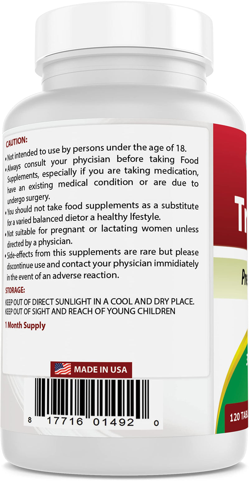 Best Naturals Tri-Amino with L-Arginine, L-Ornithine, L-Lysine 120 Tablets (120 Count (Pack of 2))