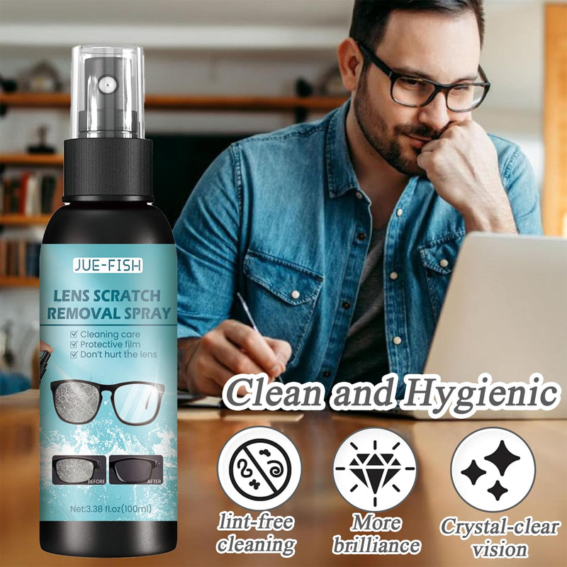 [Australia] - Glasses Cleaning Spray Glasses Cleaner Spray 100 ml Glasses Lens Repair Spray Glasses Scratch Repair Spray Glasses Lens Removal Scratches Spray 