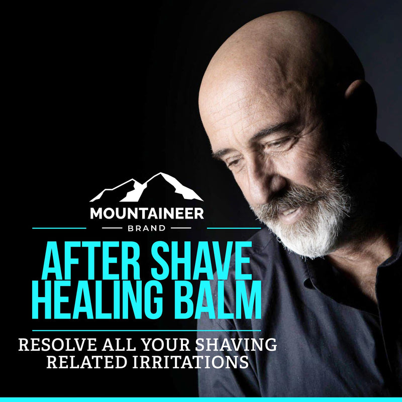 [Australia] - Mountaineer Brand All Natural Bald Head Moisturizer and After Shave Balm | Bald Head Care for Men | Non-Greasy Scalp and Face Lotion | Refreshing Natural Scent | Made in USA | Protect 2oz Step 4 - Moisturize 