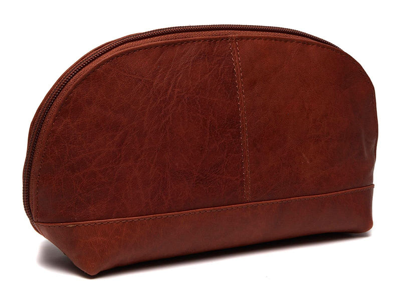 Chesterfield Brand Toiletry Bag TORINO | Made Of Leather | Large Cosmetics Case For Men And Women For Travel (Cognac)
