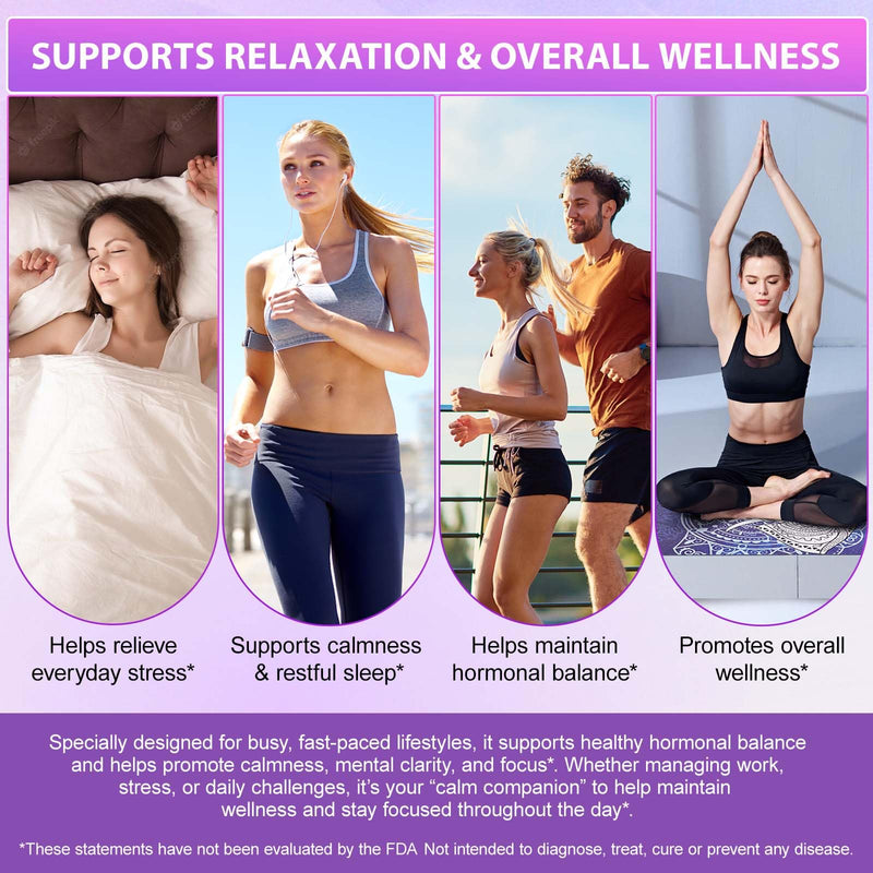 Daiasns Cortisol Supplements for Women & Men, 10-in-1 Cortisol Reducer Manager Lower with Magnesium Ashwagandha L-Theanine Vitamin C & D, Liquid Cortisol for Sleep Support & Stress Relief, 2 FL.OZ
