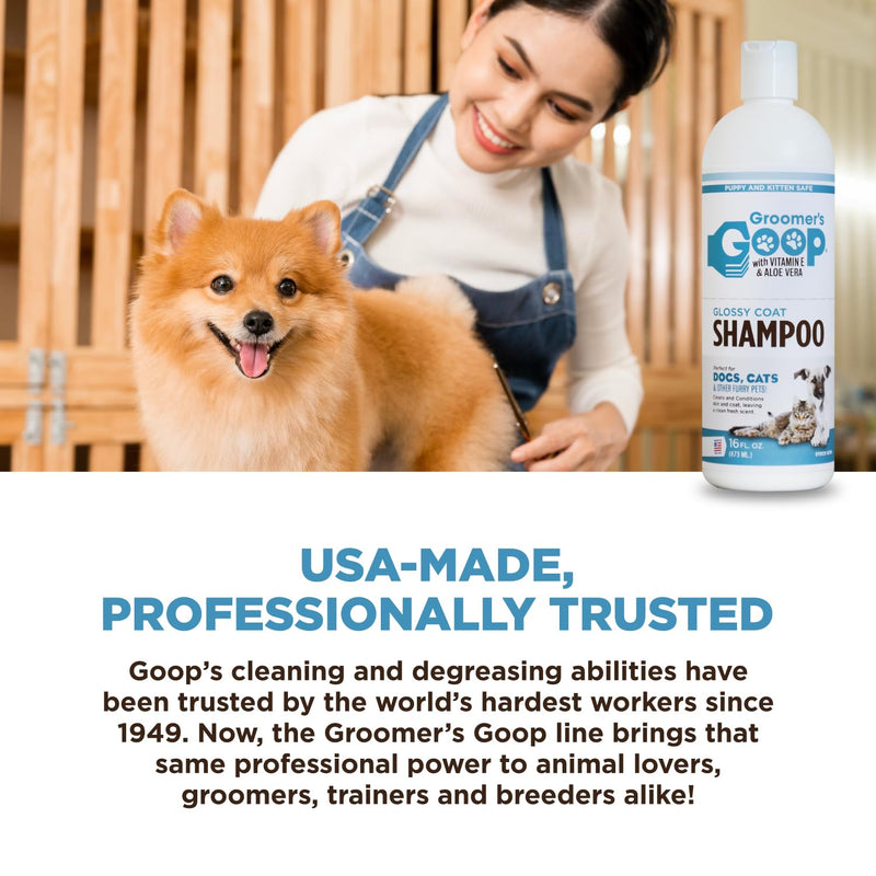 Groomer's Goop Glossy Coat Pet Shampoo - 16 oz Flip-Top Bottle - PawsPlanet Australia