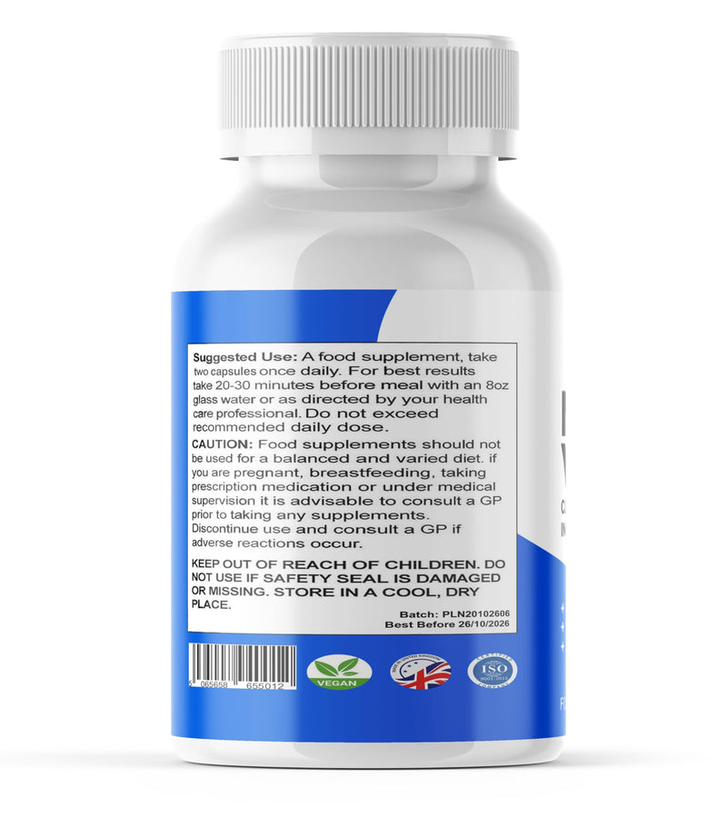 Nervovive - Brain Health Support - Clinically Researched Ingredients - All Natural - 60 Capsules/Slim Warriors