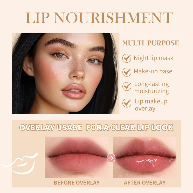 Summer Special Lip Butter Nourishing Hydration Lip Gloss with Shea Butter & Olive Oil Soothes Dry Lips and Lip Care Lip Balm with Natural Tint & Gloss Effect Lip Stain Guava 5# pink guava