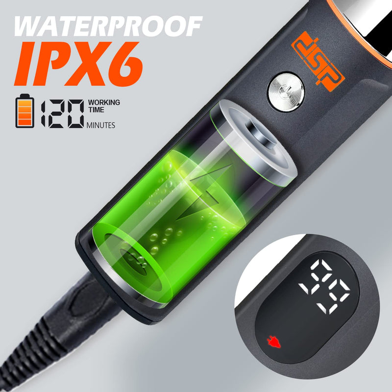 [Australia] - DSP® Beard Trimmer Rechargeable Body Grooming Sets Facial Hair Shaver for Nose Ear Public Hair Cutting Machine IPX7 Waterproof 90642 