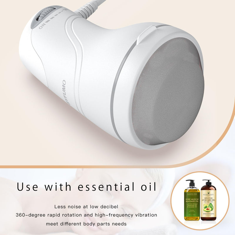 [Australia] - Cellulite Massager, Body Sculpting Machine, Lymphatic Drainage Massager, Handheld Electric Back Massager - White 