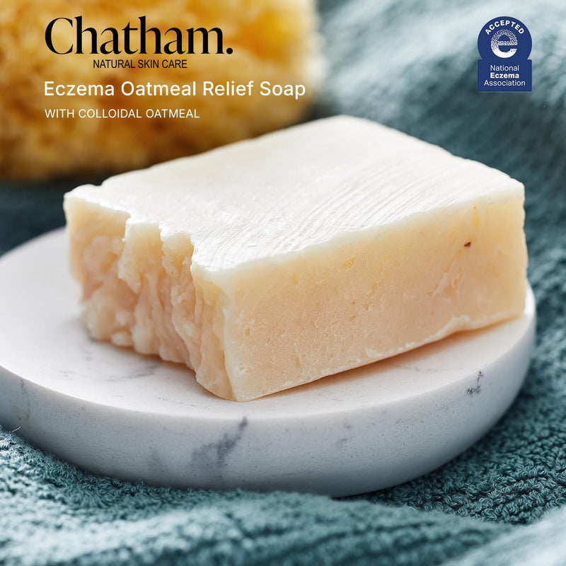 [Australia] - Chatham Natural Skin Care Eczema Relief Oatmeal Soap, oatmeal bath, treatment for eczema rosacea, psoriasis 1 