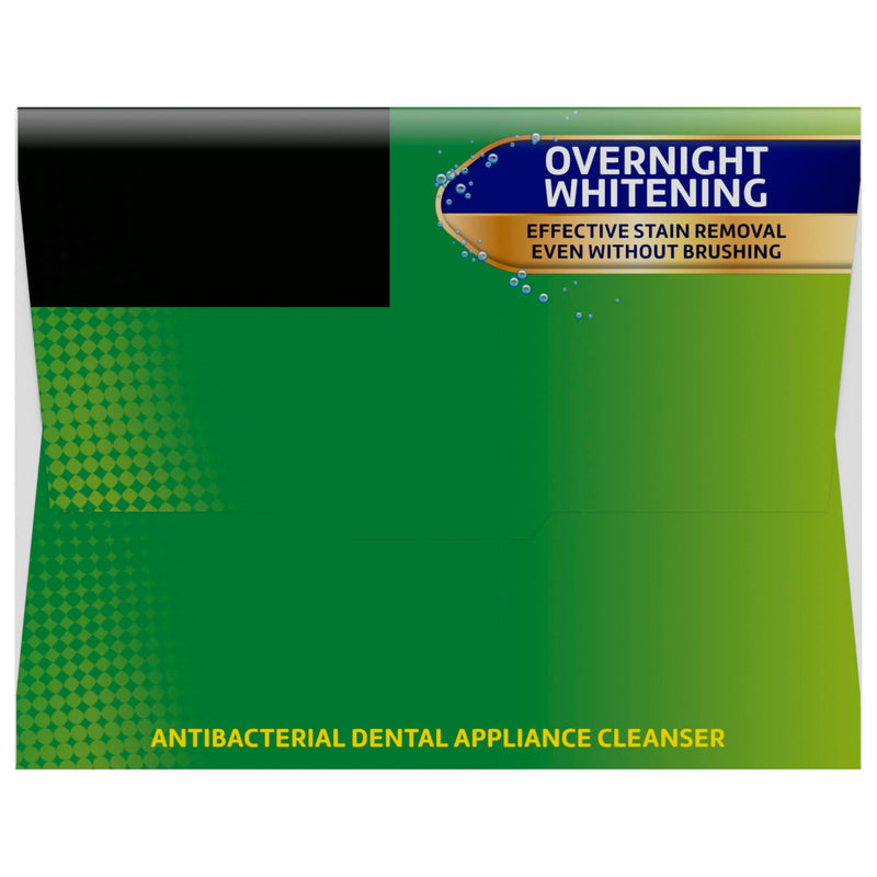 [Australia] - Polident Overnight Whitening Antibacterial Dental Appliance Cleanser Tablets, 90 Count (2 Pack) 