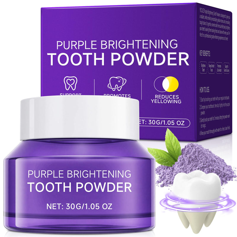 [Australia] - Teeth Whitening Powder - Toothpaste Whitening Booster Powder, No Sensitivity, Removes Stains for Coffee, Tea, Food, Wine, and Tobacco Stains 
