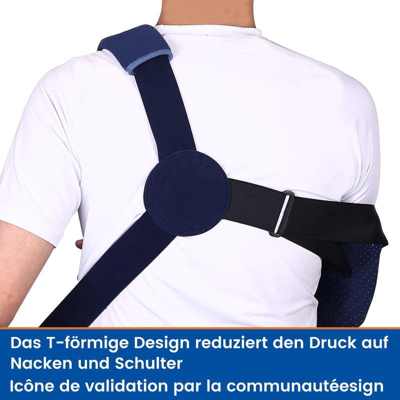[Australia] - Willcom Arm Sling Shoulder, Shoulder Support with Waist Belt for Men and Women, Arm Sling for Rotator Cuff Tear, Hand, Wrist, Elbow After Surgery (Right, L, 102-130CM) Right Arm 