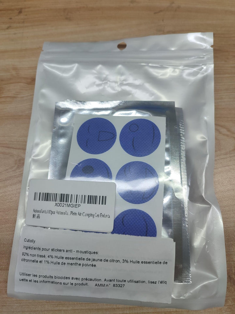 [Australia] - Mosquito protection stickers, 102 pieces anti-mosquito patches, mosquito patches, anti-mosquito stickers, mosquito patches for children, mosquito stickers, mosquito patches, anti-mosquito stickers, adults and children 