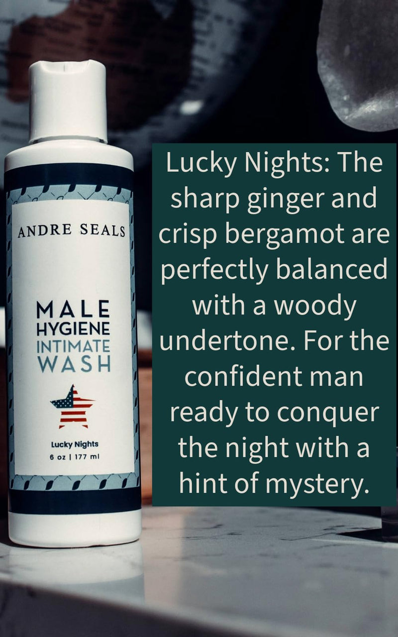 [Australia] - Intimate Wash for Men, Lucky Nights Scent – Refreshing Genital Care & Odor Control, Ball Wash For Men, Ensures Day-Long Freshness, I Rich Lather Formula | Men's Hygiene 
