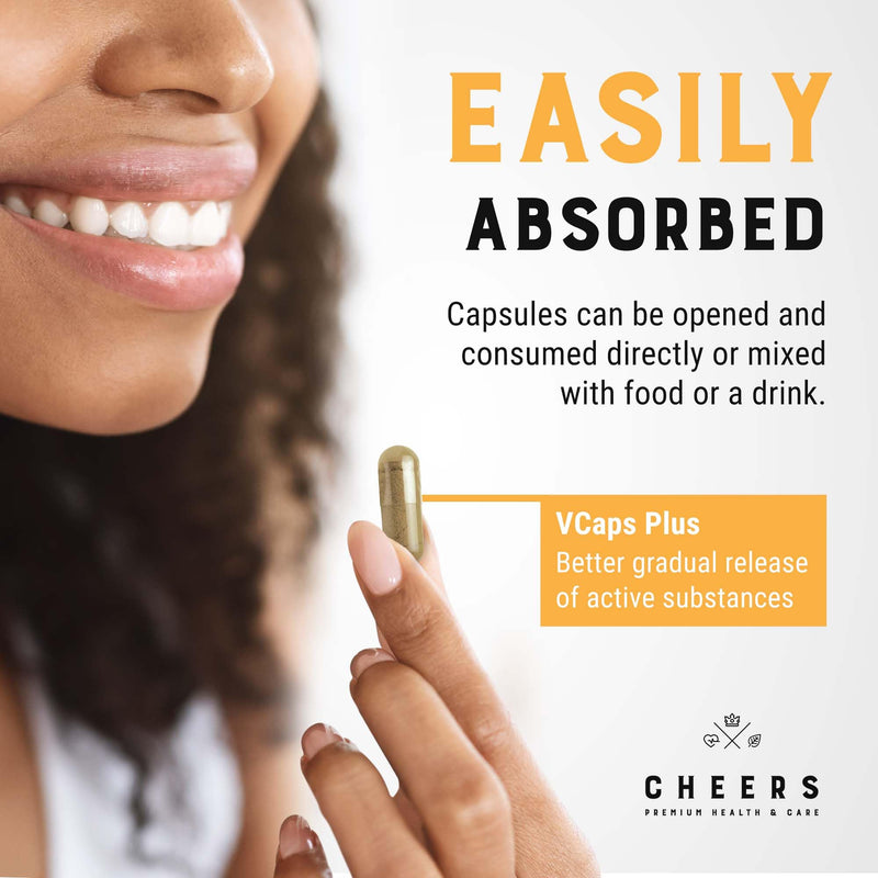 CHEERS - Natural Vitamin C, 90 Vegan Capsules, Immune System Booster Made from Rose Hip, 1000mg Vitamin C Tablets with Grapefruit and Acerola Extracts