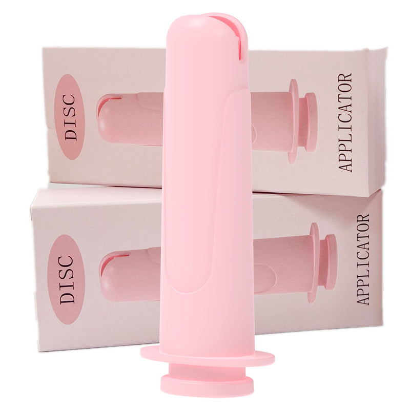 [Australia] - SafeInsert DISC Applicator Only for Menstrual Discs-Ergonomic Insertion Tool, Hygienic Reusable Menstrual Disc Applicator for Women, Comfortble Application with Grip Handle (Pink) Pink 