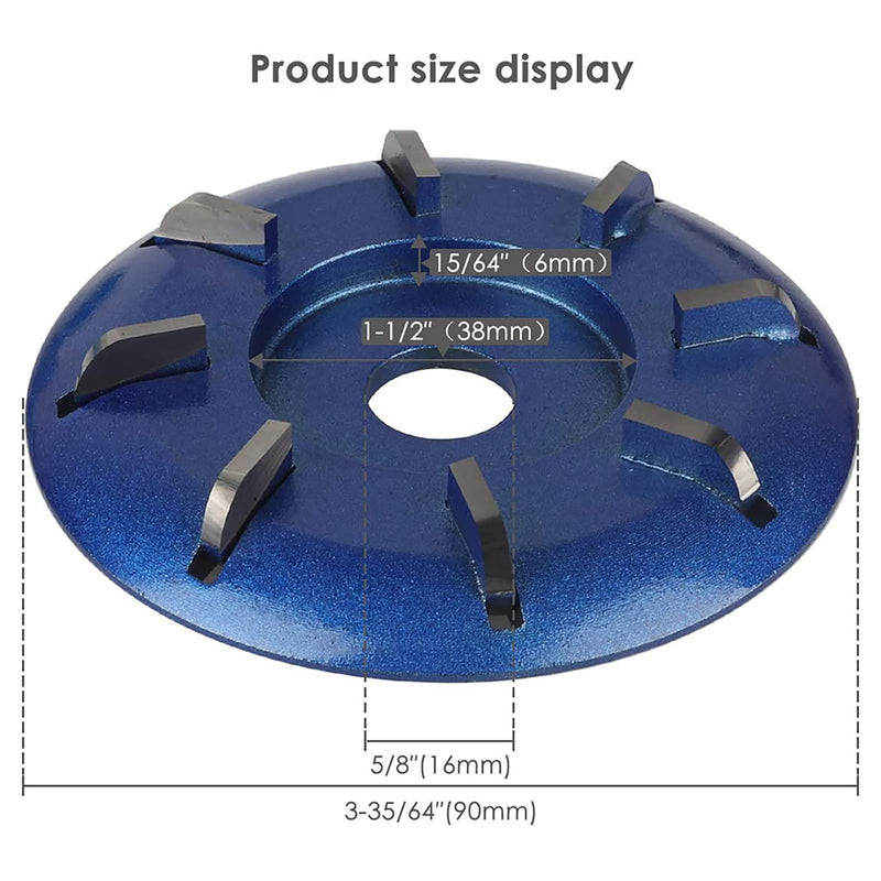 Arinda Goat Hoof Trimmers Tool - Professional Electric Hoof Trimming Disc, Metal Wood Carving Tools for Angle Grinder Attchments, Horses Cow Foot Repair (Blue 8 Teeth) Blue 8 Teeth - PawsPlanet Australia