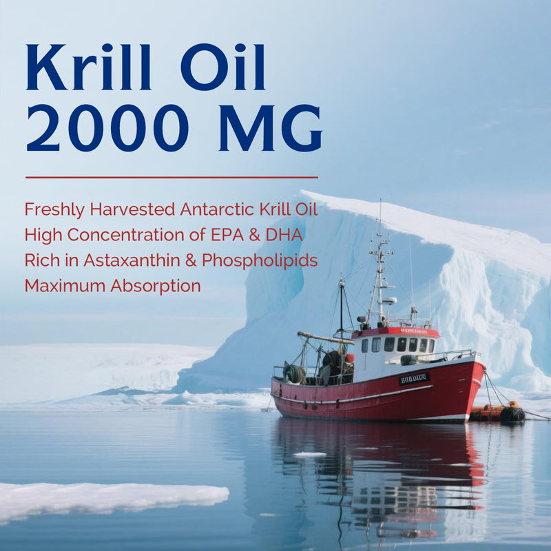 [Australia] - Innate Vitality Antarctic Krill Oil 2000mg 60 Softgels, Omega 3s, DHA, EPA & Astaxanthin, Phospholipids, Brain, Concentration, Heart, Bone, Immune Health, Superior Absorption vs Fish Oil, No Fish Burp 