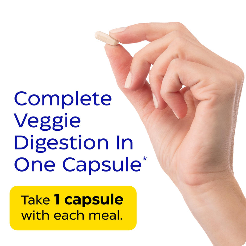 ENZYMEDICA - VeggieGest (60 Capsules) | Food Intolerance Digestive Enzymes Supplement | Digestive Enzymes Blend for Vegan, Vegetarian and Plant Based Diets, Nutrient Supplements, Gut Health Supplement