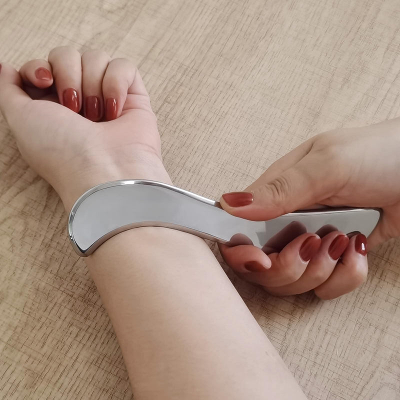 [Australia] - Stainless Steel Derma Edge Massage Tool & Scraping Massage Tools, Gua Sha Muscle Scraper Tool(UII-SD1C) UI-SD1C 