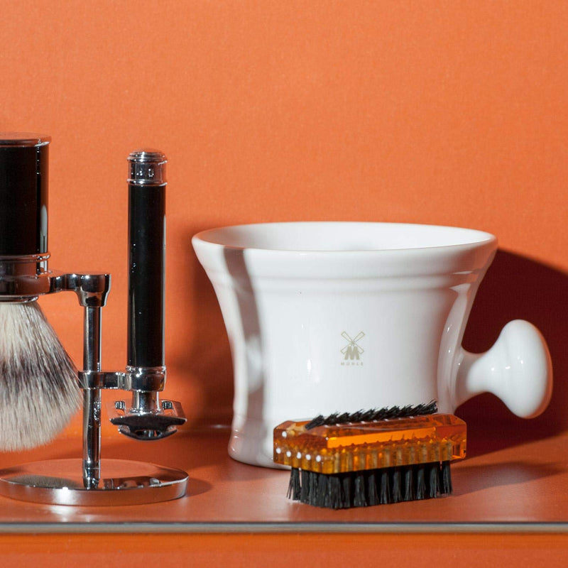 [Australia] - MÜHLE shaving pot - porcelain shaving foam bowl - shaving pot in white 