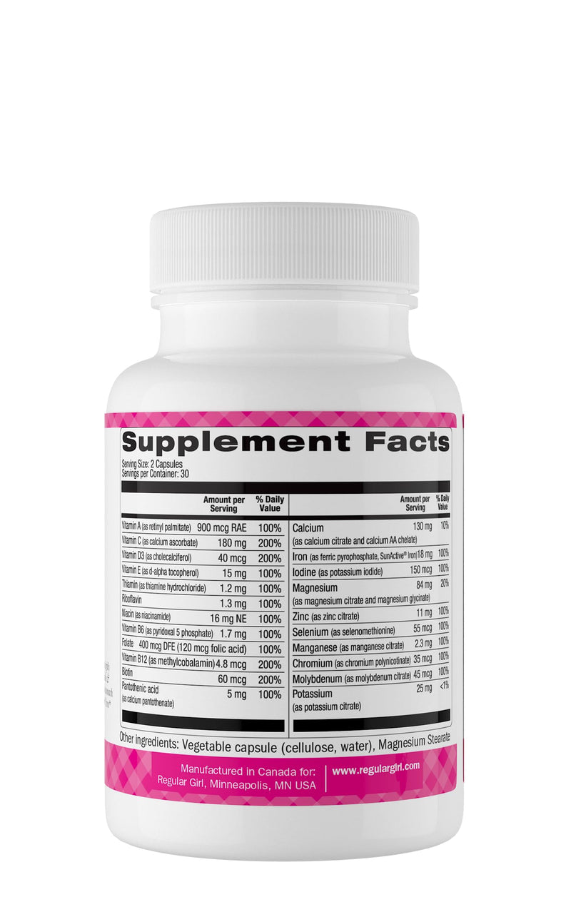 Regular Girl, Women's Multivitamin, 60 Capsules
