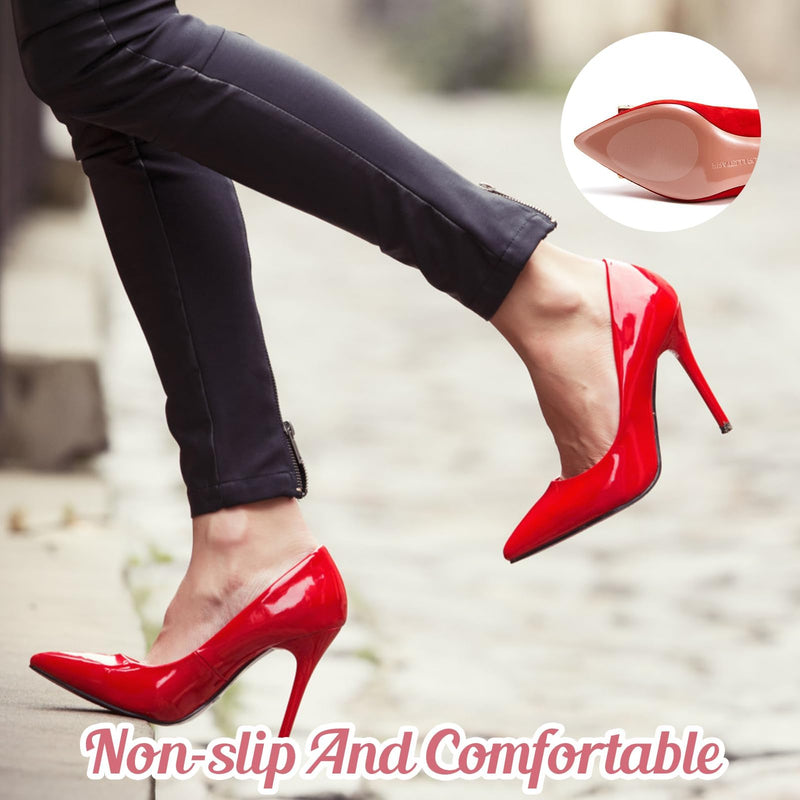 [Australia] - Anti-slip sole pads, non-slip sole stickers, self-adhesive sole pads for a secure grip on smooth floors - effective solution for safe walking, pack of 12, translucent 