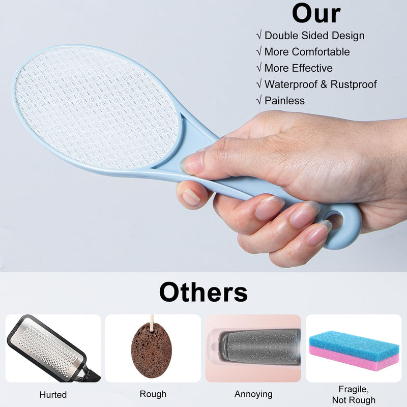 [Australia] - 3 Pack Nano Glass Foot File Callus Remover for Feet, Double Sided Foot Scrubber, Dead Skin Remover, Hygienic Pedicure Tool, Hair Eraser for Softer and Smoother Feet and Hands,Green Blue Purple Green Blue Purple 