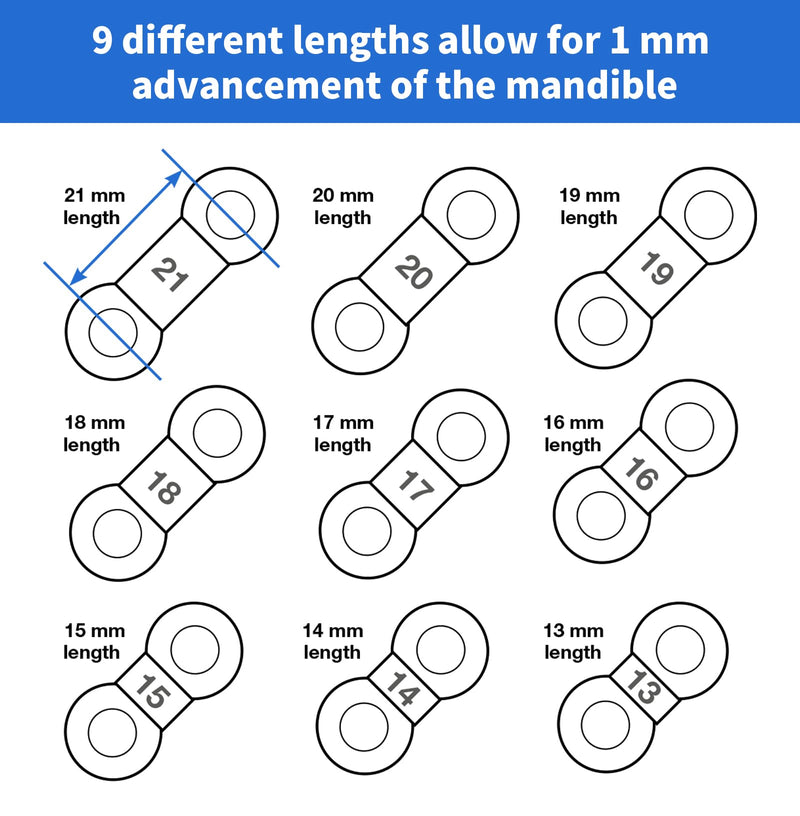 20PCS Replacement Elastic Straps for Meyson EMA Application (Blue, 16 mm) 16mm Blue